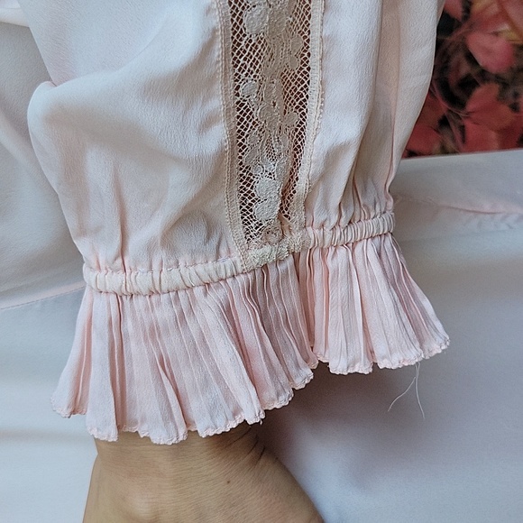AUTHENTI-Chloé Lingerie Sleepwear/slip Dress Mini Vintage 1970s Baby Pink size L - Picture 10 of 16